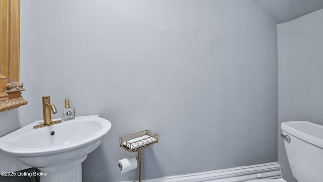 316 E Cross Main St, New Castle, KY 40050 - half bath with toilet and a sink
