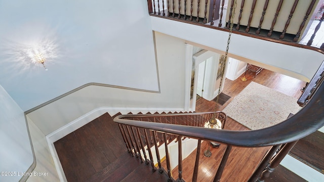 316 E Cross Main St, New Castle, KY 40050 - stairway featuring wood finished floors