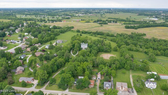 316 E Cross Main St, New Castle, KY 40050 - aerial view of property and surrounding area featuring rural landscape and nearby suburban area