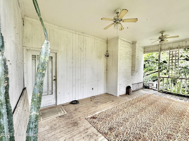 218 Locust St, Jeffersonville, IN 47130 - view of unfurnished sunroom