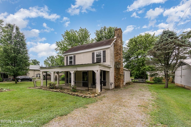 793 Samuels Loop, Coxs Creek, KY 40013 - view of front of property with a chimney, driveway, and a patio