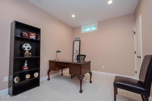 9200 Axminster Dr, Louisville, KY 40299 - office with carpet flooring, baseboards, and recessed lighting
