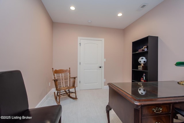 9200 Axminster Dr, Louisville, KY 40299 - carpeted home office with recessed lighting