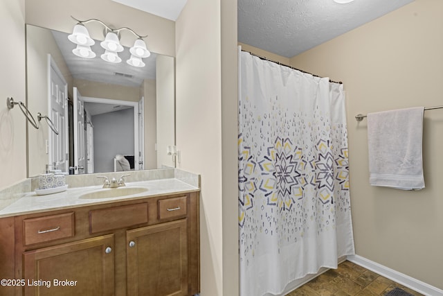 10200 Deer Vista Dr Unit 201, Louisville, KY 40291 - bathroom featuring vanity, baseboards, and a shower with shower curtain