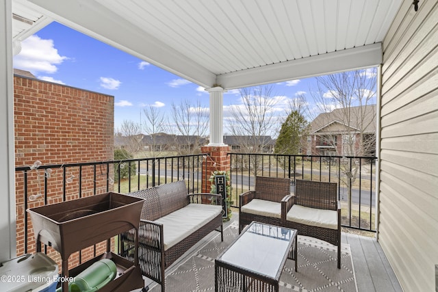 10200 Deer Vista Dr Unit 201, Louisville, KY 40291 - balcony with an outdoor living space
