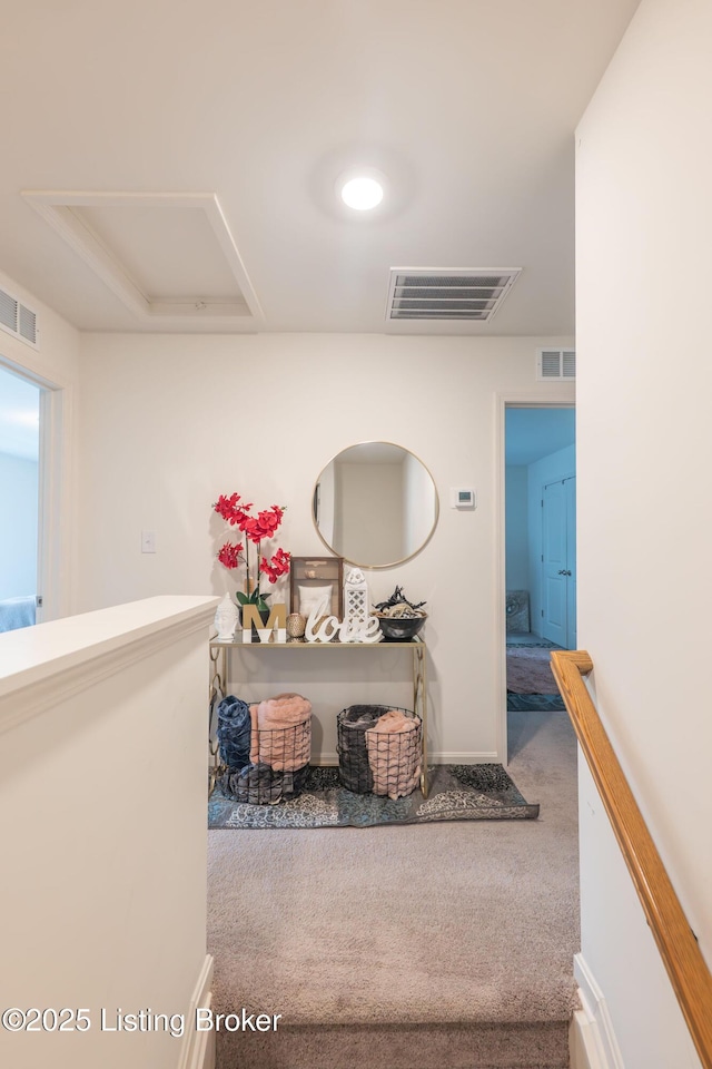11905 Cascade Falls Trl, Louisville, KY 40229 - hallway featuring carpet floors and baseboards