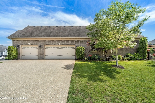 17900 Meremont Heights Way, Louisville, KY 40245 - view of front of property featuring concrete driveway, brick siding, a garage, and a shingled roof