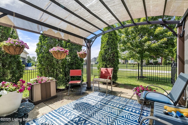 17900 Meremont Heights Way, Louisville, KY 40245 - view of patio / terrace featuring a pergola