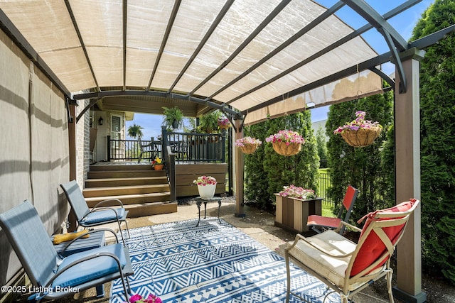 17900 Meremont Heights Way, Louisville, KY 40245 - view of patio / terrace featuring a pergola
