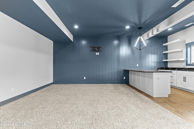 118 Stable Way, Jeffersonville, IN 47130 - below grade area featuring baseboards, a sink, and recessed lighting