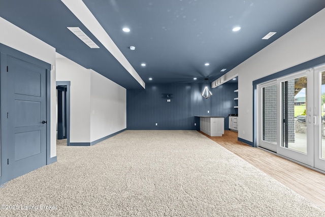 118 Stable Way, Jeffersonville, IN 47130 - unfurnished room featuring baseboards, recessed lighting, and light wood-style floors