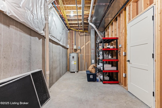 118 Stable Way, Jeffersonville, IN 47130 - unfinished basement with water heater