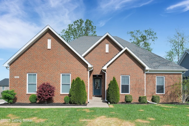 13005 Vista Dr, Prospect, KY 40059 - view of front of home with brick siding and a front yard