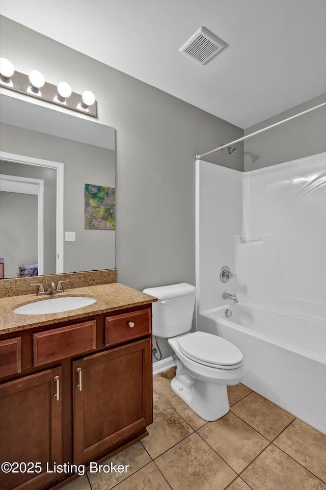 11601 Top Walnut Loop, Louisville, KY 40229 - full bathroom featuring vanity, toilet, tile patterned flooring, and  shower combination