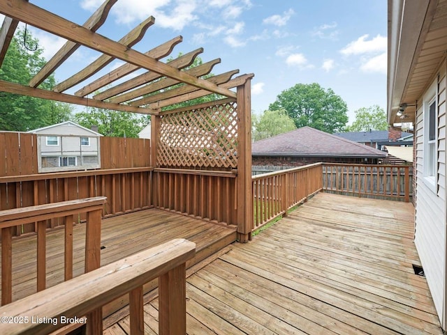 8703 Bards Ct, Louisville, KY 40299 - deck featuring a pergola