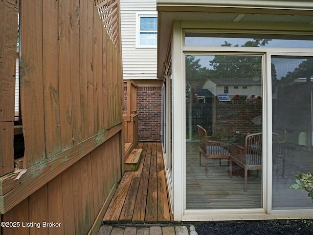 8703 Bards Ct, Louisville, KY 40299 - view of wooden deck