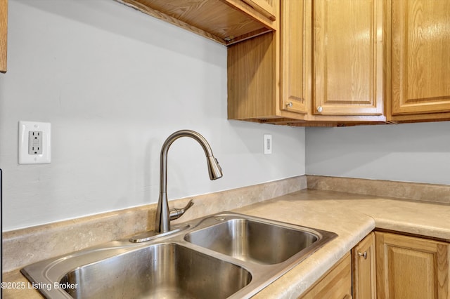 6106 Dobson Ct, Louisville, KY 40229 - kitchen with a sink and light countertops