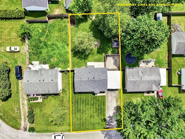 6106 Dobson Ct, Louisville, KY 40229 - aerial overview of property's location with property parcel outlined