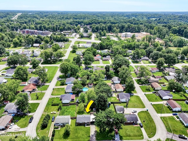 6106 Dobson Ct, Louisville, KY 40229 - aerial view of residential area with a forest