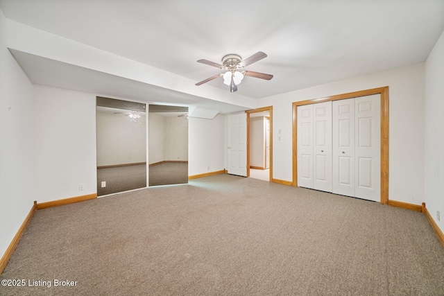 527 Woodlake Dr, Louisville, KY 40245 - unfurnished bedroom featuring carpet flooring and ceiling fan