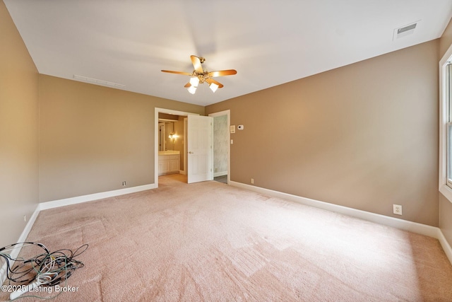 527 Woodlake Dr, Louisville, KY 40245 - spare room featuring ceiling fan and light carpet