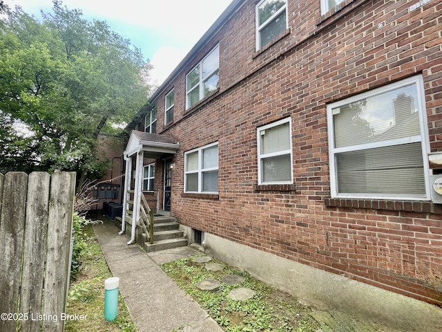4143 Hillview Ave, Louisville, KY 40216 - view of property exterior with brick siding and central air condition unit