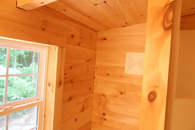 255 Little Cabin Ln, Falls Of Rough, KY 40119 - detailed view of wood walls and wood ceiling