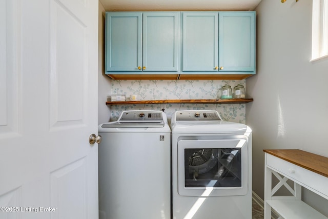 108 Ruby Farm Dr, Mt Washington, KY 40047 - laundry area featuring washer and clothes dryer and cabinet space