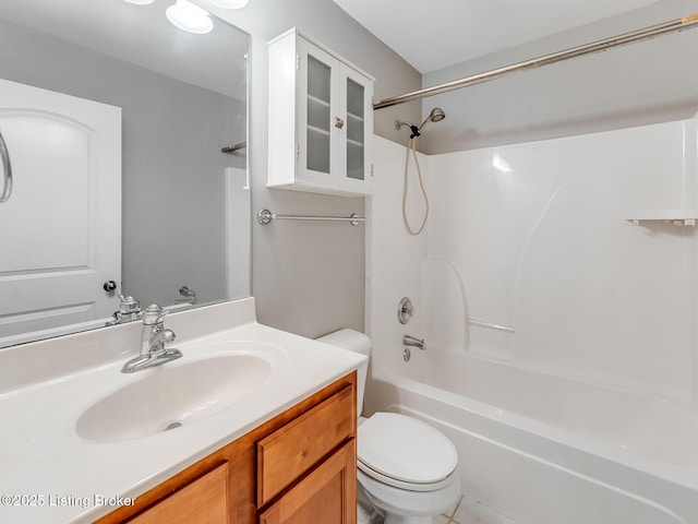 14409 Estate Ridge Blvd, Louisville, KY 40291 - bathroom with toilet, vanity, and bathing tub / shower combination