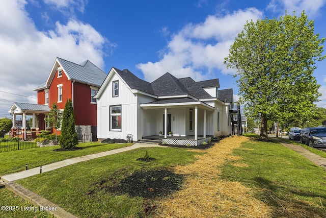 125 N Walnut St, Cynthiana, KY 41031 - modern farmhouse style home featuring covered porch and a shingled roof
