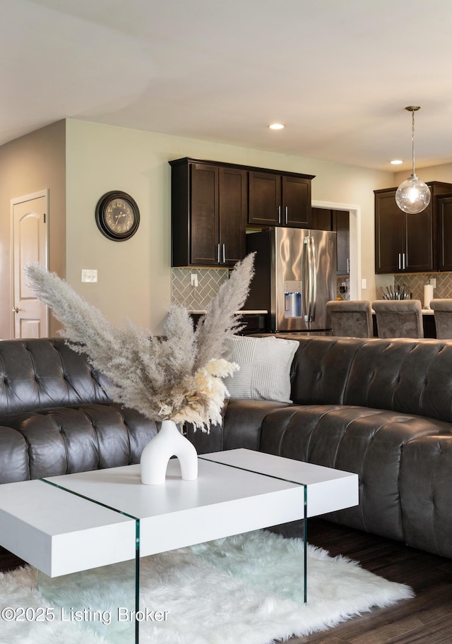 6803 Park Vista Way, Louisville, KY 40229 - living room with wood finished floors and recessed lighting