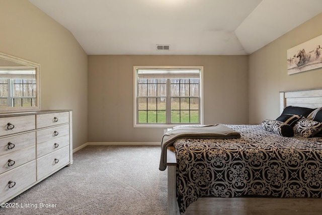 6803 Park Vista Way, Louisville, KY 40229 - bedroom with lofted ceiling, carpet flooring, and baseboards