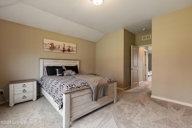 6803 Park Vista Way, Louisville, KY 40229 - carpeted bedroom featuring vaulted ceiling and baseboards
