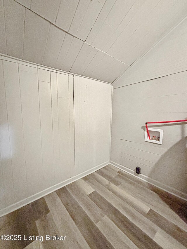 1724 Garland Ave, Louisville, KY 40210 - washroom featuring hookup for a washing machine, wood finished floors, and baseboards