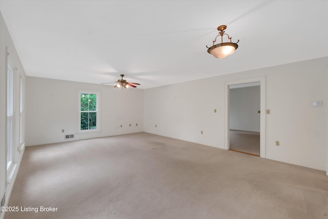 5212 Mary Clayton Ln, Crestwood, KY 40014 - spare room featuring light colored carpet and ceiling fan
