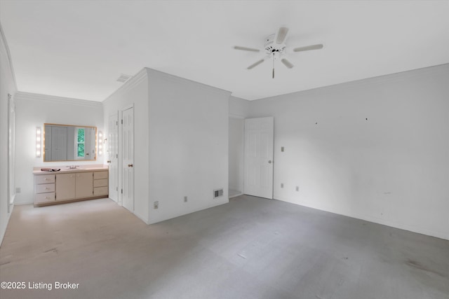 5212 Mary Clayton Ln, Crestwood, KY 40014 - unfurnished bedroom with a sink and crown molding