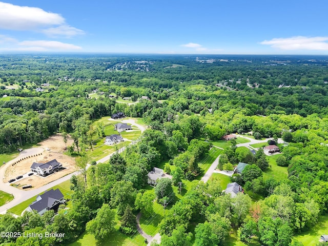 5212 Mary Clayton Ln, Crestwood, KY 40014 - drone / aerial view of a heavily wooded area