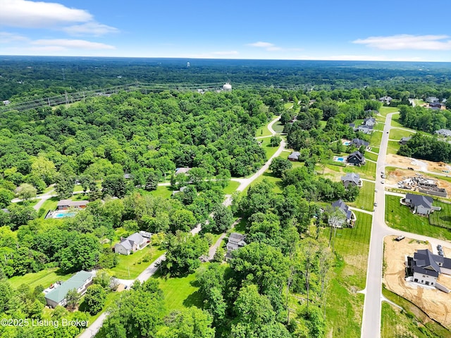 5212 Mary Clayton Ln, Crestwood, KY 40014 - bird's eye view of a heavily wooded area