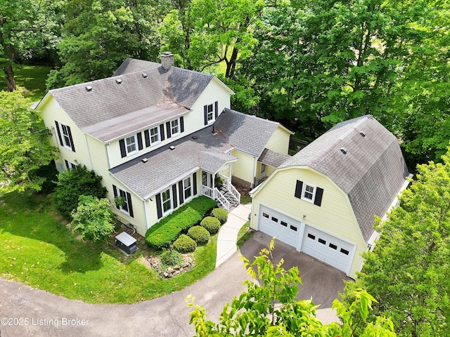 5212 Mary Clayton Ln, Crestwood, KY 40014 - aerial view of property and surrounding area with a tree filled landscape
