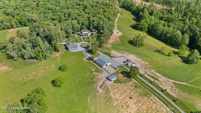 684 Cheslon Rd, Munfordville, KY 42765 - aerial view of property's location featuring a heavily wooded area