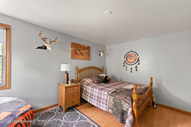 684 Cheslon Rd, Munfordville, KY 42765 - bedroom with wood finished floors and baseboards