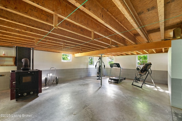 684 Cheslon Rd, Munfordville, KY 42765 - basement featuring concrete block wall