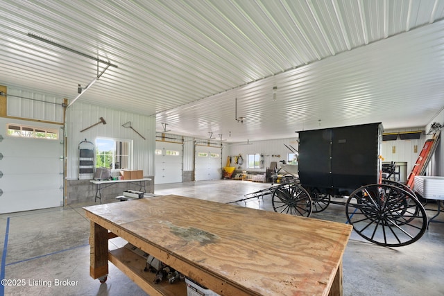 684 Cheslon Rd, Munfordville, KY 42765 - dining space featuring finished concrete flooring