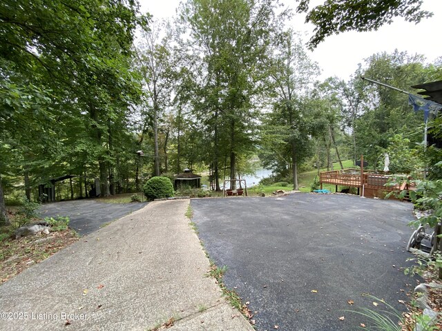 682 Hornback Mill Ln, Leitchfield, KY 42754 - view of asphalt driveway with view of scattered trees