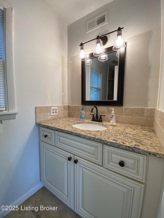 682 Hornback Mill Ln, Leitchfield, KY 42754 - bathroom with vanity and tile patterned flooring