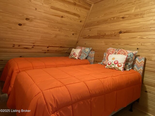 682 Hornback Mill Ln, Leitchfield, KY 42754 - bedroom featuring wooden walls