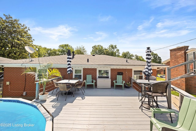 7513 Merlyn Cir, Louisville, KY 40214 - deck featuring outdoor dining area
