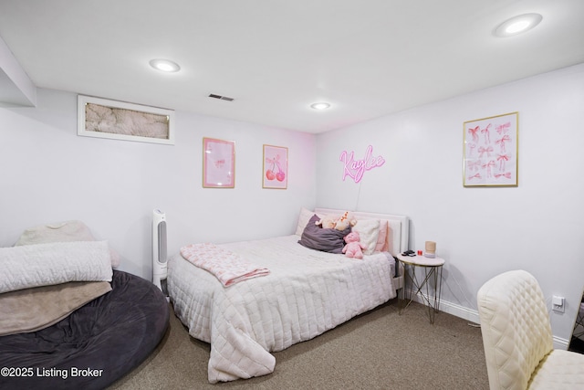 7513 Merlyn Cir, Louisville, KY 40214 - bedroom with recessed lighting, carpet floors, and baseboards