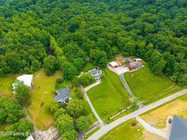 4011 Serendipity Ln, Louisville, KY 40272 - aerial view of a heavily wooded area