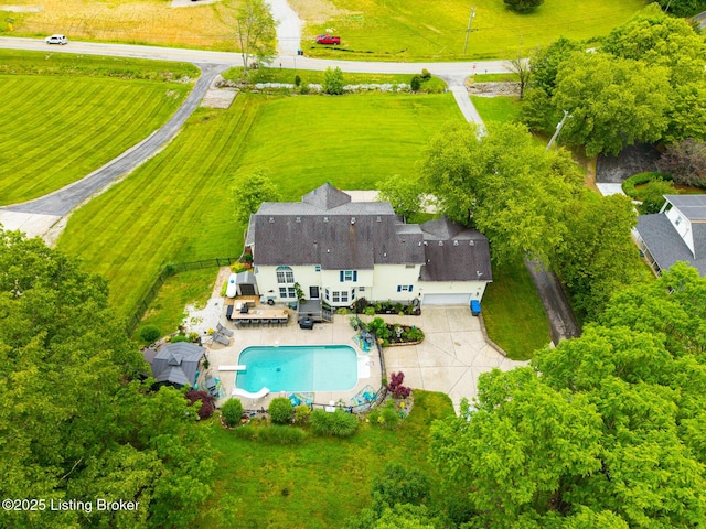 4011 Serendipity Ln, Louisville, KY 40272 - aerial view of sparsely populated area with a pool area